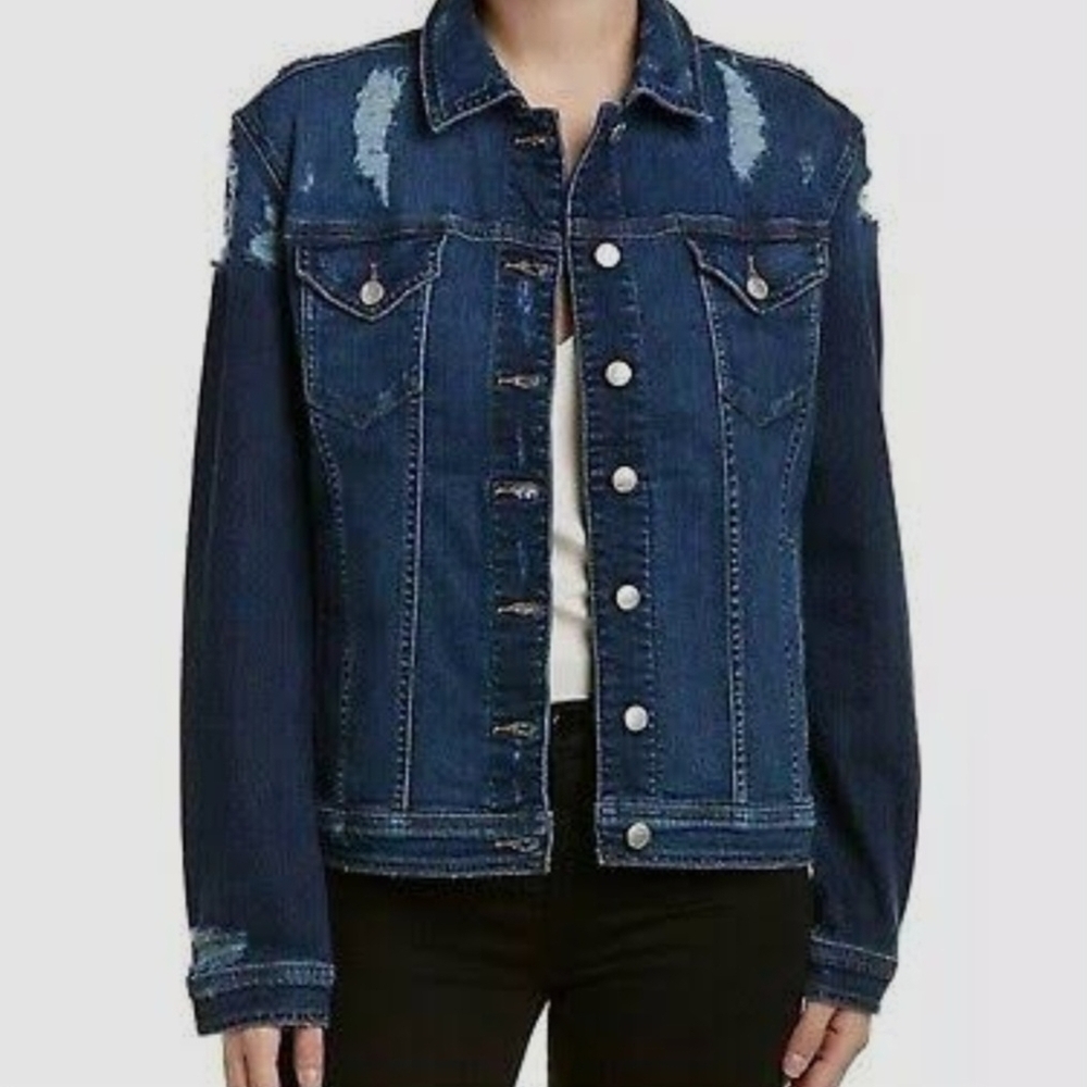 Distressed Blue Denim Jacket